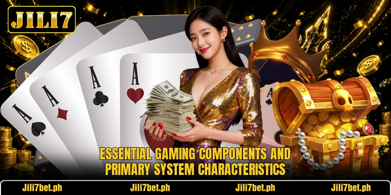 Essential gaming components and primary system characteristics Essential gaming components and primary system characteristics