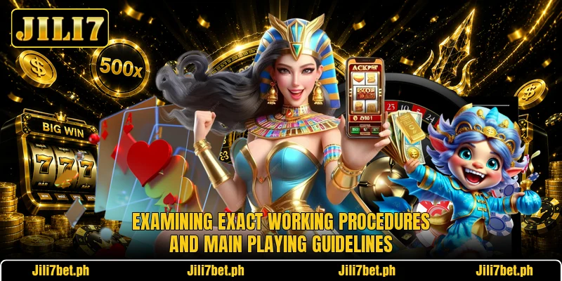 Examining exact working procedures and main playing guidelines Examining exact working procedures and main playing guidelines